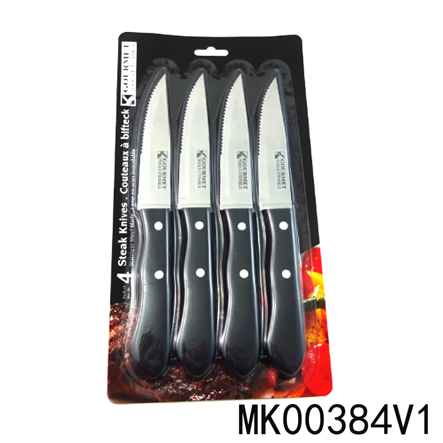 MK00384V1 4.5"Sets Of 4Pcs Steak Knife With Pp Handle