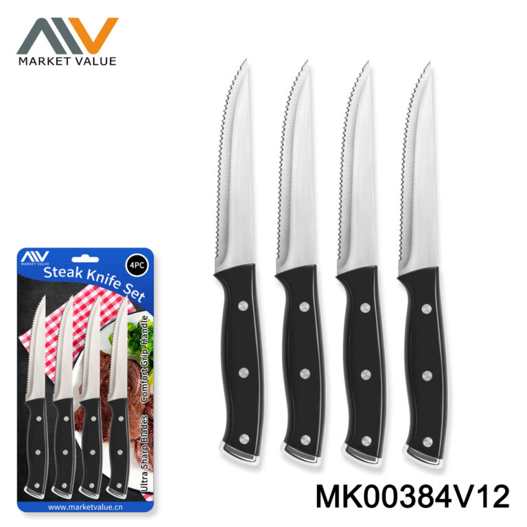4Pk Ss Steak Knife Abs Handle Db