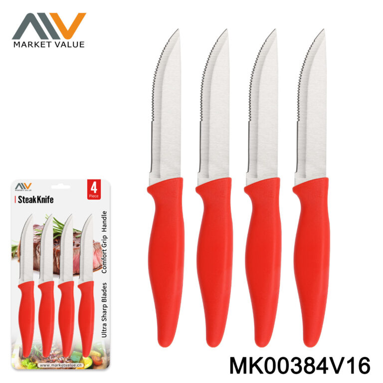 Set Of 4Pc Jumbo Steak Knife With Pp Handle，Bc