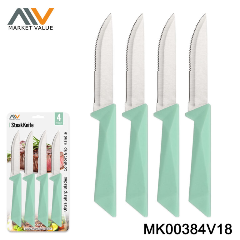 Set Of 4Pc Jumbo Steak Knife With Pp Handle，Bc
