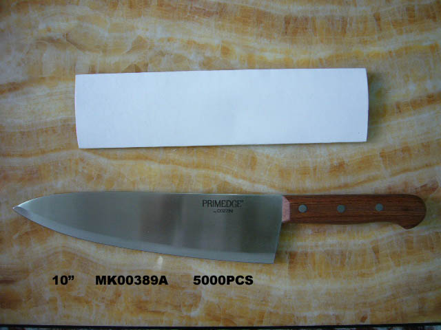 MK00389A 10" Chef Knife Wooden Handle Stock D/B