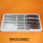 5Pcs Color Wooden Handle  Knife Set In Box