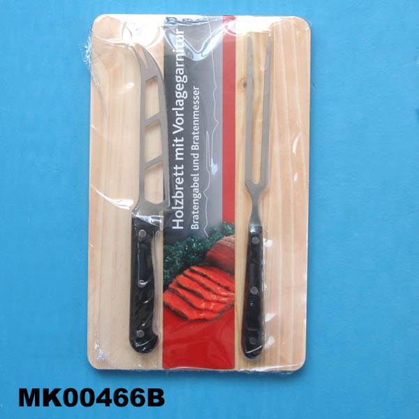 3Pcs Cheese Set W/ Cutting Board