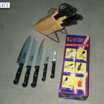 6Pcs Knife Set W/Wooden Block
