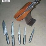6Pcs S/S Knife Set W/Wooden Block