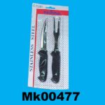 Steak & Forks Plastic Handle B/C