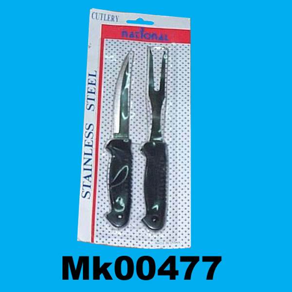 MK00477 Steak & Forks Plastic Handle B/C