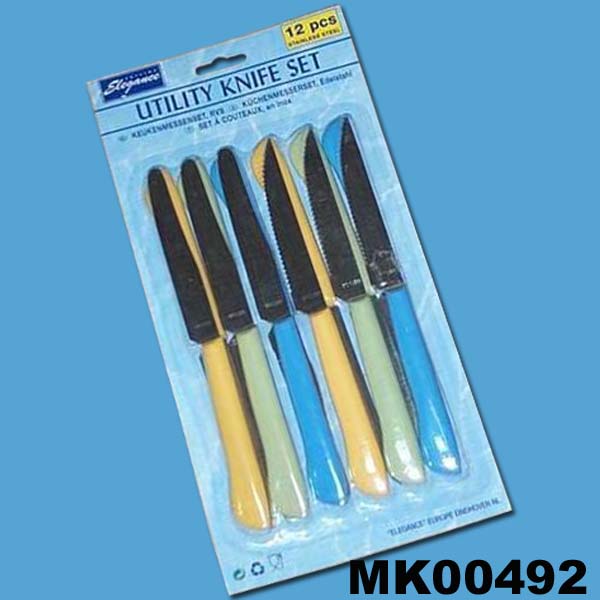 MK00492 12Pcs S.S. Steak Knife