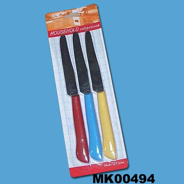 MK00494 3Pcs S.S. Steak Knife