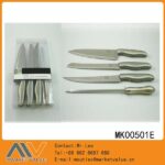 4Pcs S/S Knife Set With Stell Handle In Pvc Box