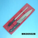 Chef Knife & Sharpener 2Pc Set In Tray