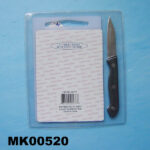 3"Fruit Knife W/Plastic Board D/B