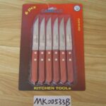 6Pcs Wooden Steak Knife B/C