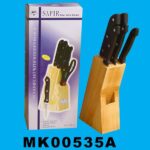 7Pcs Knife Sets W/ Wooden Block In Colour Box