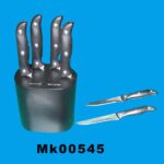 6Pcs Steak Knife In Wooden Block