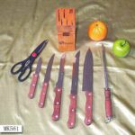 8Pcs Wooden Block Knife Set