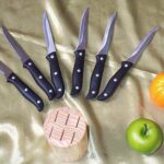 6Pcs Steak Knife + Wooden Block