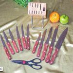 13Pcs Wooden Blocl Knife Set