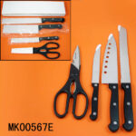 3Pcs Knife Set Bakelite Handle + Kitchen Scissors In Box