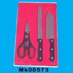 2Pcs Knife + Scissors In Tray
