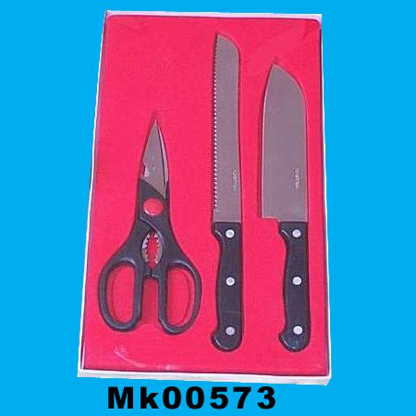 2Pcs Knife + Scissors In Tray