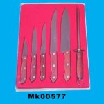 6Pcs Knife Set In Velvet Tray
