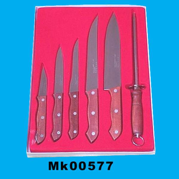 MK00577 6Pcs Knife Set In Velvet Tray