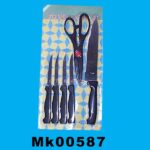 5Pcs Knife + 9110 Scissors B/C