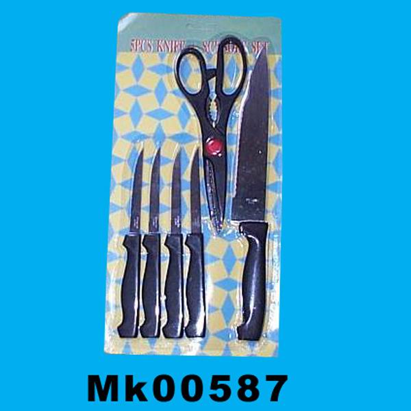 5Pcs Knife + 9110 Scissors B/C