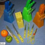7Pcs Plastic Block Knife Set