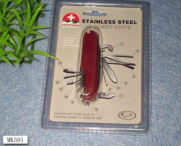 MK00591 13Function Pocket Knife D/B