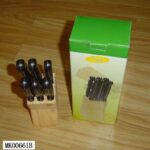 6Pcs Steak Knife + Wooden Block In Color Box