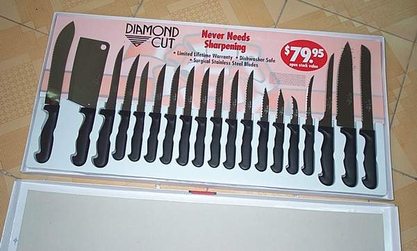 MK00619A 19Pcs Knives Set In Color Box