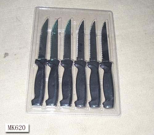 6Pcs Steak Knives D/B