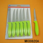 6Pcs S/S Steak Knife With Plastic Handle D/B