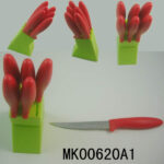 Set Of 6 S.S Steak Knife With Plastic Holder