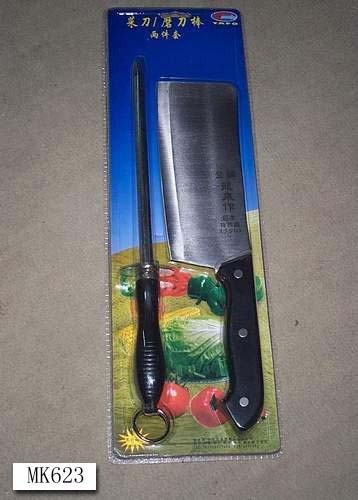 MK00623 Chopping Knife + Sharpener D/B