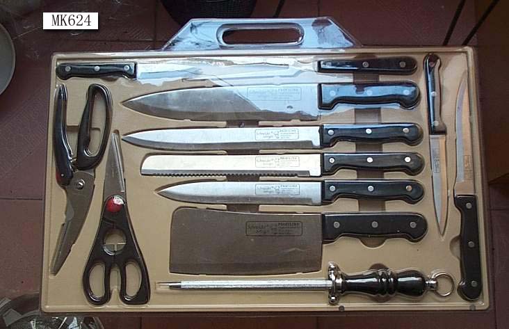 MK00624 13Pcs Pp Handle Knives Set