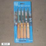 4Pcs Steak Knife Wooden Handle
