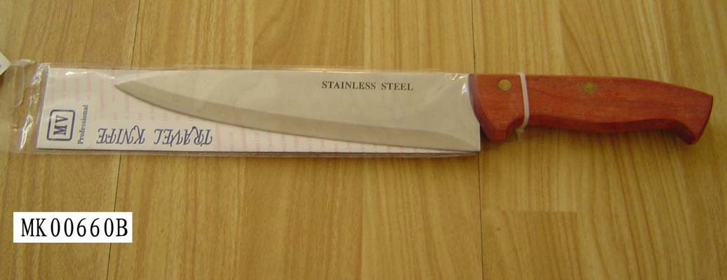 MK00660B 8" Wooden Handle Chef Knife
