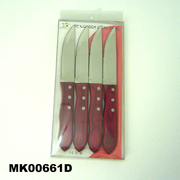 MK00661D 4Pcs Steak Knife In Pvc Box