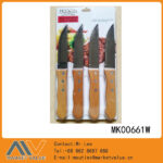4Pcs S.S Jumbo Steak Knife  Set With Wooden Handle
