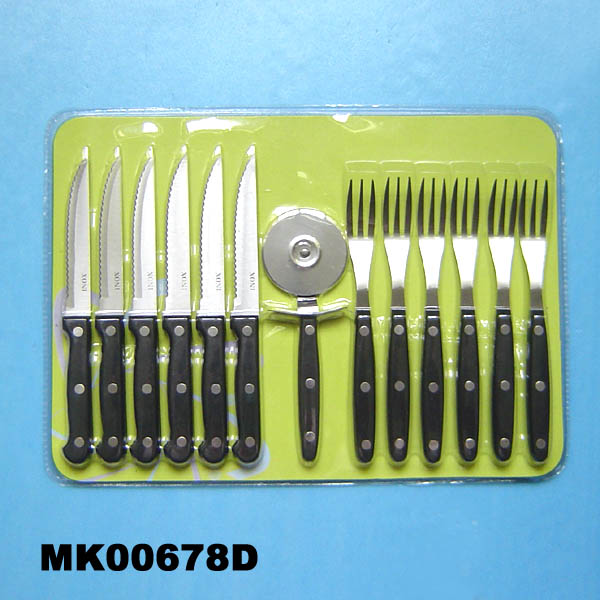 MK00678D 13Pcs Pizza Knife Set D/B