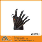 7Pcs Abs Handle Knife