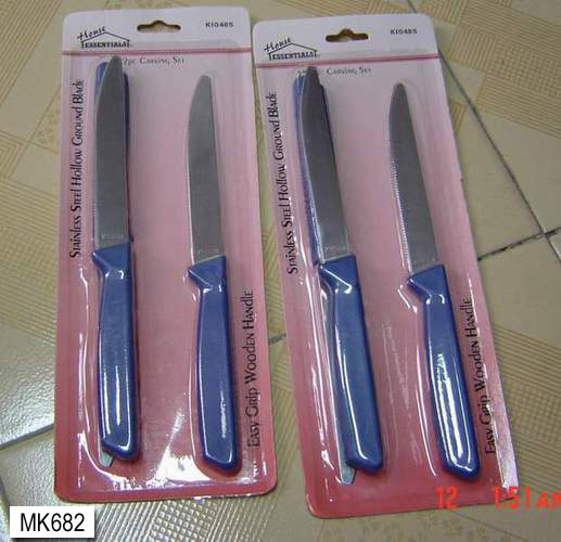 MK00682 3Pcs Pp Handle Knife B/C