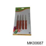 4Pcs Wooden Handle Paring Knife B/C