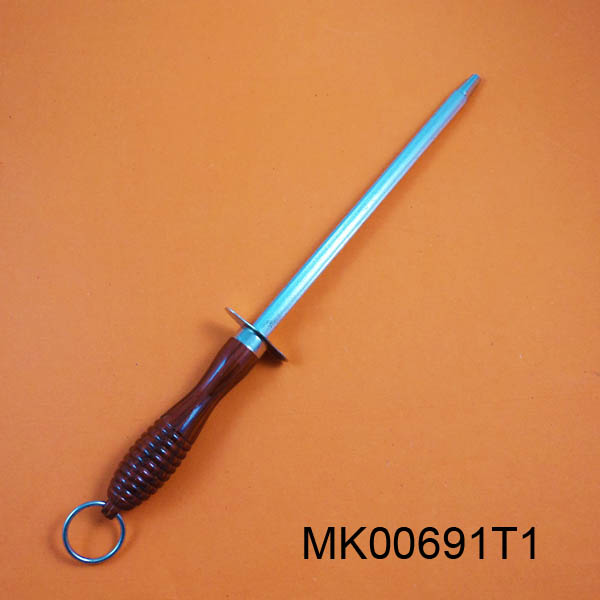MK00691T1 7.5" Sharpener Wiht Wooden Handle