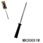 8" Chrome Knife & Scissors Sharpener(Black Handle)