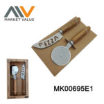 2Pcs Cheese Set Wooden Handle In Window Box