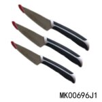3Pcs 3.5"Paring Knife With Tpr Handle In Pvc Bag